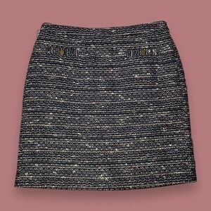 Loft Multicolor Textured Tweed Career Pencil Skirt Size 2 - "Jessie"